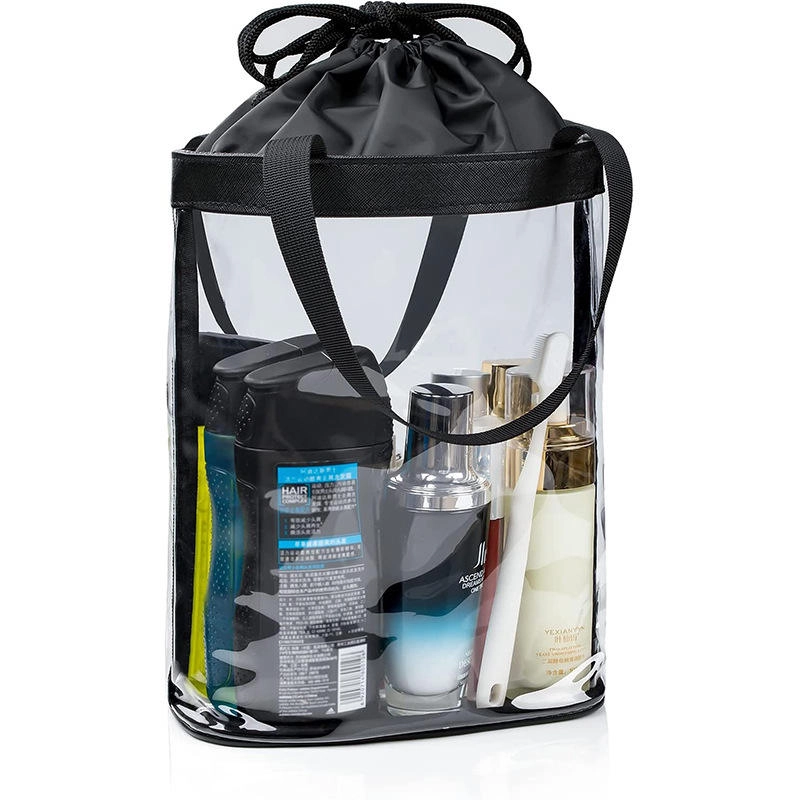 방수 대용량 명확한 PVC 세면 용품 가방 