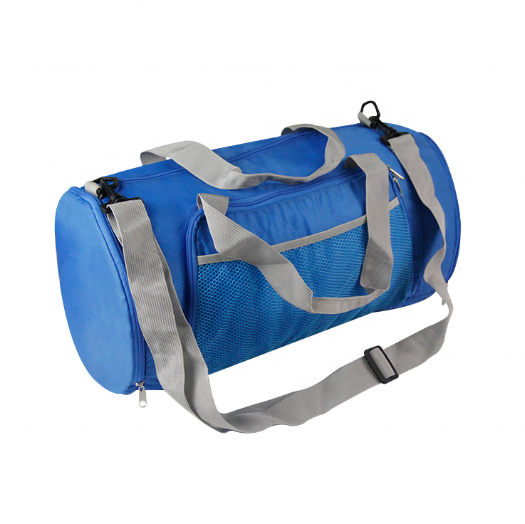 패션 경량 방수 하이킹 접이식  원통형 토트 듀펠백 신발 구획