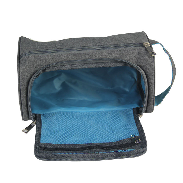 여성과 남성을 위한 재활용된 rpet 사용자 정의 브랜드 로고 여행 화장품 메이크업 가방 세면용품