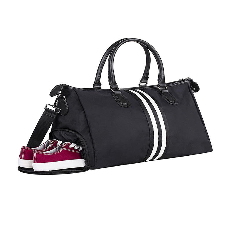 블랙 방수  대형 스포츠 토트 체육관 신발 구획과  가방 