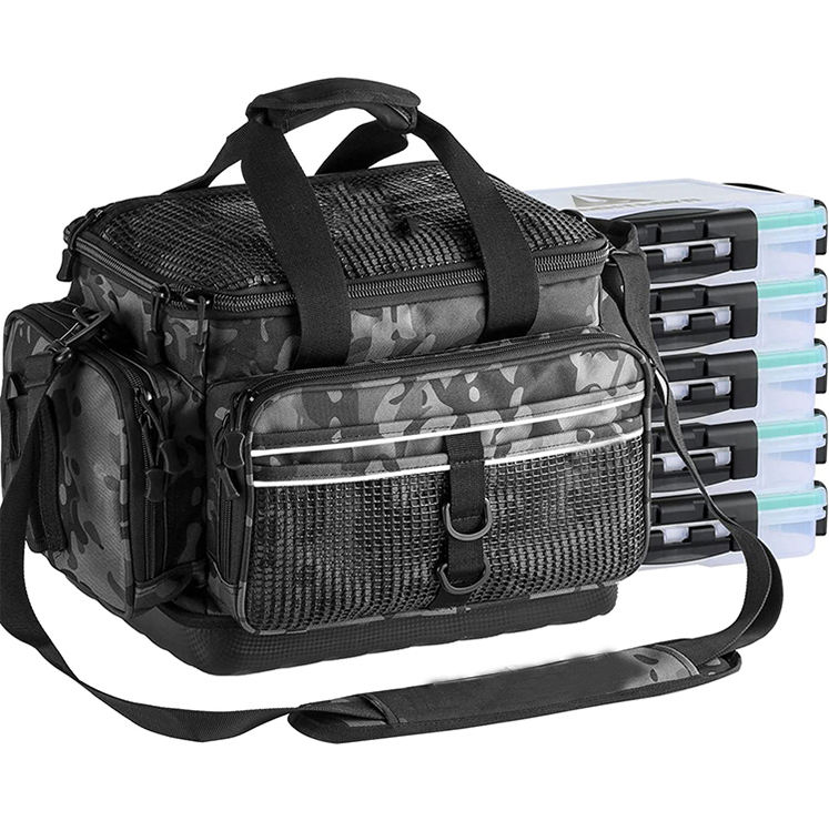 다기능 낚시 배낭 가방 낚시 도구 내구성 야외 낚시 태클 가방 