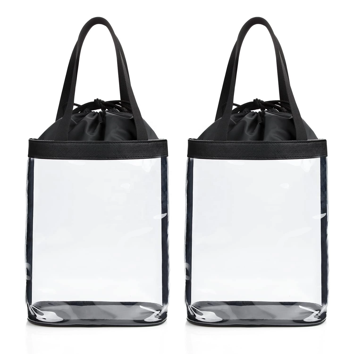 재사용 가능한 친환경 PVC 투명 포장 화장품 파우치 