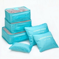 맞춤 압축 6개 여행 가방 정리함 포장 큐브 세트 