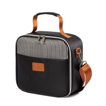 조정가능한 어깨끈을 가진 남자 여자 재사용할 수 있는 격리된 점심 가방 