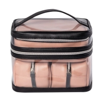 4pcs 여행 여자와 여자에 대 한 투명 한 pvc 메이크업 가방