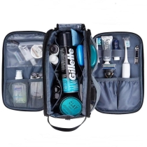 대형 오픈  디자인 남성 면도 키트 dopp  방수 화장품 세면 용품 