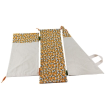 새로운 디자인 에코 인쇄 목화 꽃 포장  인쇄  빵 저장 졸라 매는 끈 가방 