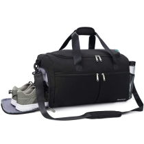 대용량  방수 스포츠 체육관 신발 수납 공간이있는  블랙  백