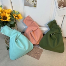 면 일본 매듭 손목 가방 일반 컬러 캔버스 휴대용 지갑