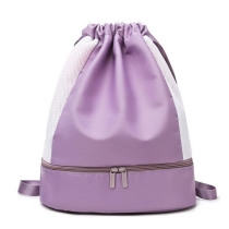 패션 비치 졸라 매는 끈 가방 방수 젖은 주머니 비치 가방 더블 레이어 