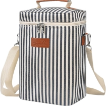 새로운 4 병 와인 쿨러 휴대용 크로스 바디 와인 절연 가방