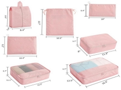 여행 7 세트 포장 큐브  여행용 수하물  신발 가방 Toitetry bag 