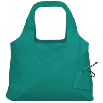 파우치가 있는 대형 휴대용 접이식 RPET 쇼핑 토트 식료품 가방