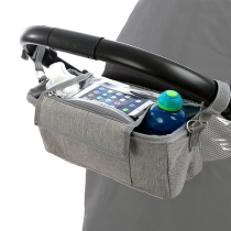 젖병 홀더 다기능 기저귀 보관 유모차 PVC 전화 볼 수 있음 