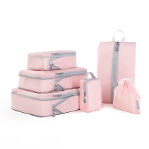 여행 액세서리 세탁 주머니 6pcs f 세트 컬러 압축 포장 큐브 여행 