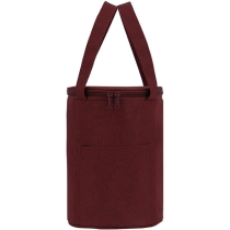 휴대용 대형 라운드 여행 점심 열  절연 도시락 가방