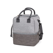 이중 구획 헤비 듀티 알루미늄 호일 절연 열 쿨러 토트 백