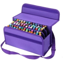 어깨 끈으로 여행하기위한 편리한 80 슬롯 carrring 립스틱 주최자 메이커 케이스 홀더 가방 