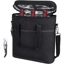 3 병 누수 방지 나일론 고품질 여행 피크닉 토트 와인 쿨러 백