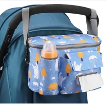 다기능 유모차  티슈 병 홀더가있는 기저귀 가방 걸기
