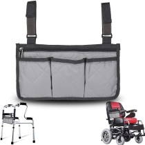 스쿠터 사이드 휠체어 캐리 백 암 레스트 파우치