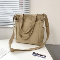 다기능 망 대용량 면화 캔버스 여행빈티지 크로스 바디 백 