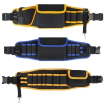 조정 가능한 도구 벨트 홀더 전기 기사를위한 멀티 포켓이있는 허리 도구 벨트 가방 