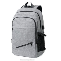 유행 면 화포 usb를 가진 방수 학교 노트북 책가방 배낭 