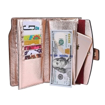  pu 가죽 지갑 여자 여행 지갑