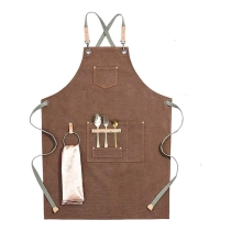 방수 성인 요리사 주방 바리 스타 앞치마 