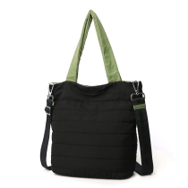 여행 캐주얼 패션 경량 퀼트  밝은 색상 퍼퍼 토트 백 