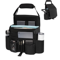 플랩 부착 세련된 서류 슬링 백 차량용 수납 행잉 백 카시트 백 