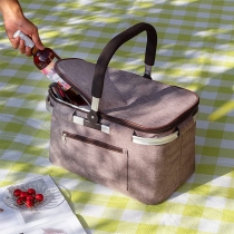 피크닉, 음식 배달 대형 피크닉 바구니 접이식 절연 가방, 