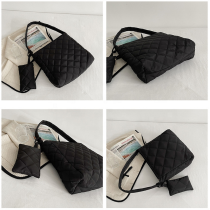 여성 경량 토트 백 작은 주머니가 있는 겨울 가을  가방 