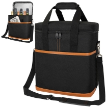 6 병 아이스 쿨러 휴대용 피크닉 분배 와인 병 가방