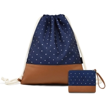 경량  캔버스 스포츠 패션 인쇄 Drawstring 배낭 