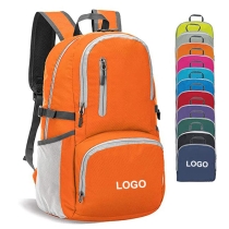 33L 경량 포장 가능 방수 나일론 여행 야외 배낭 데이 팟 백 