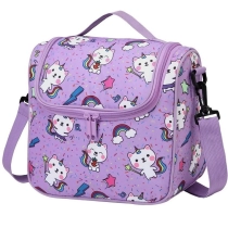 야외 핸드 캐리 어린이 성인 지퍼 토트 도시락 가방