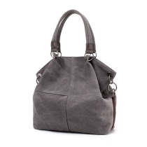 여성용 캔버스 빈티지 숄더 백  대형 토트 탑 핸들  핸드백