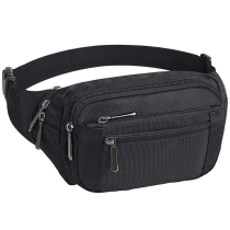 대형 패니 팩 멀티 포켓이 있는 패션 방수 허리 벨트 백 