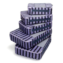 5 세트 여행 천 신발  접이식 압축 수하물 포장 큐브