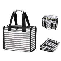 휴대용 접이식 점심 토트 백 