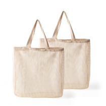  긴 손잡이 100% 면 에코 재사용 가능한 메쉬 면화 식료품 가방