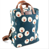  캔버스 지퍼가 달린  배낭  인쇄 Satchel 배낭 