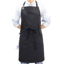 조정 가능한 넥 스트랩과 포켓 캔버스 전문 주방 요리  앞치마 