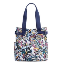 전체 인쇄 에코  패션 대형 코튼 캔버스 토트 쇼핑백 