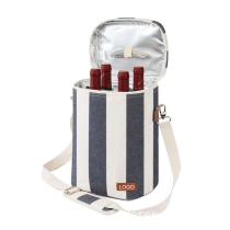 4 병 스트랩 방수 휴대용 휴대용 절연 캐리어 쿨러 토트 백 