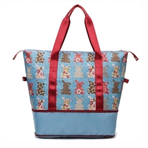 대용량 귀여운 인쇄 확장  여행 토트 여성  스포츠  백