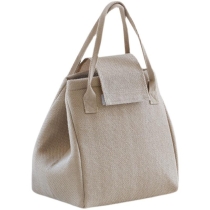 누출 방지 방수 재사용 냉각 절연 황마 멋진 점심 토트 백 