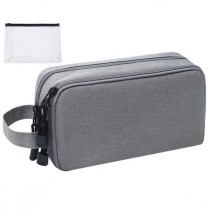 3 구획 Unisex 방수 면도  키트 세면 용품 가방 